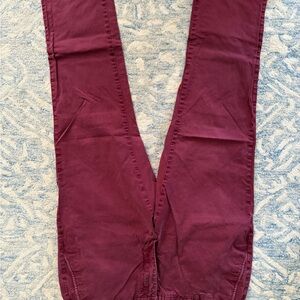 Lands' End Slim Fit 40x32 Burgundy
